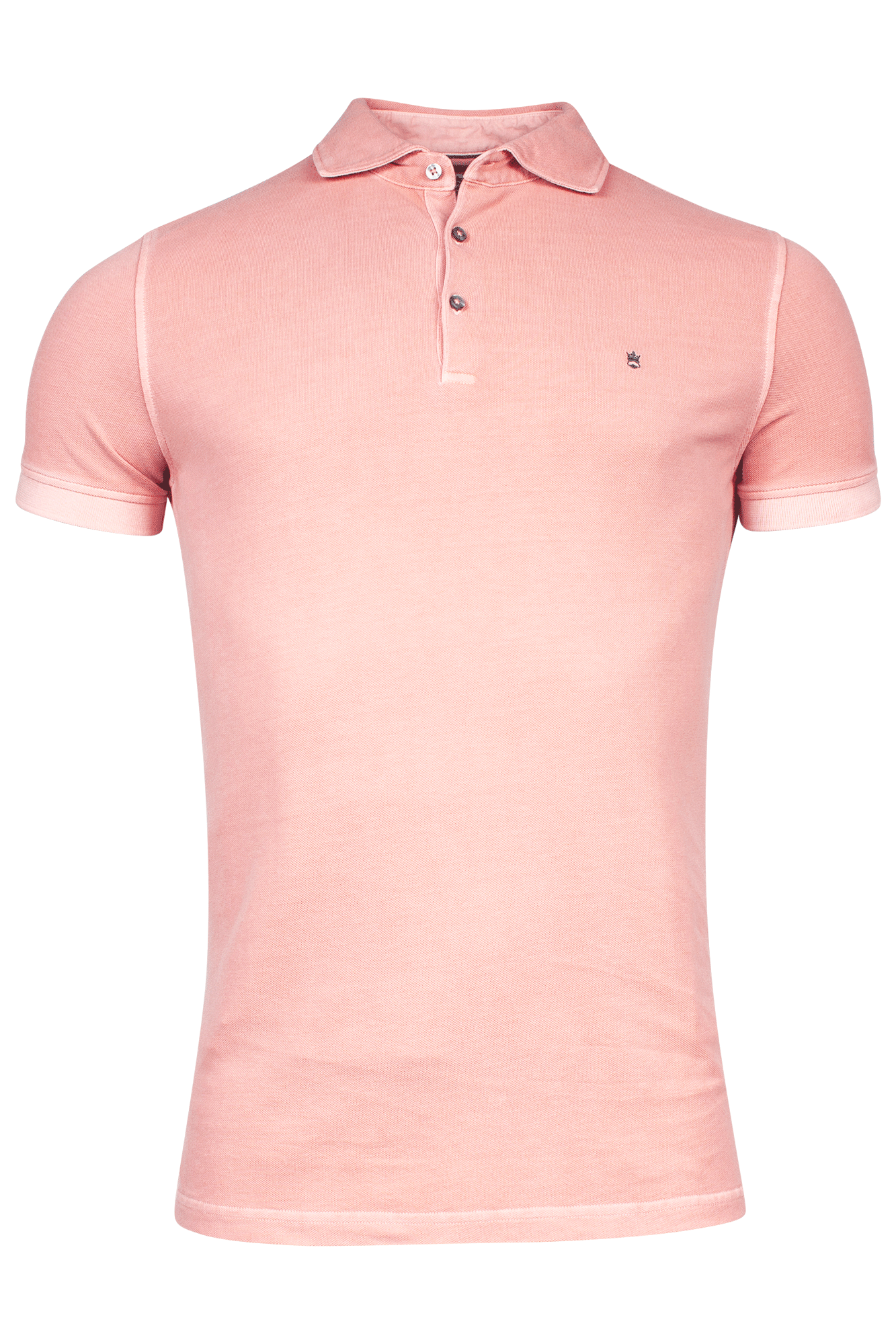 thomas maine Garment-Dye katoen pique polo