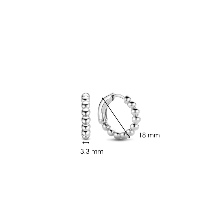 Ti Sento Milano TI SENTO Middelgrote Oorringen - 7825SI