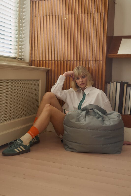 tinne mia Camill Big Puffy Weekend Bag - sports - checks grey