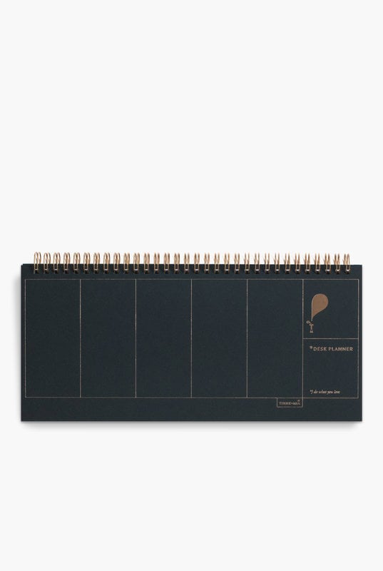 tinne mia Desk Planner - 13 x 29cm - week overzicht - Noir - FSC Mix Credit