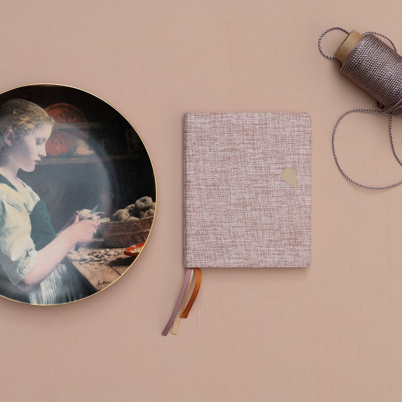 tinne mia Linnen notitieboek A6 - dotted grid / gelinieerd - Rose dust - FSC Mix Credit