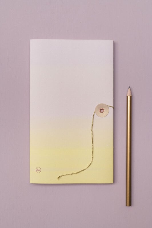 tinne mia Notitieboek met Japanse sluiting - Orchid Lemon