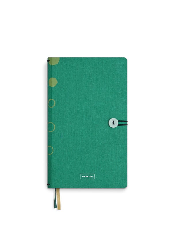 tinne mia Notitieboek met knoop - Emerald - FSC Mix Credit