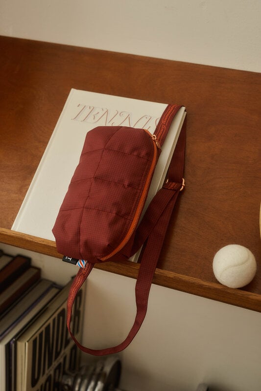 tinne mia Cilou puffy belt bag - sports - checks red