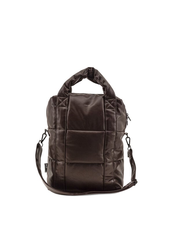 tinne mia Jules Puffy laptop bag - Seal Brown