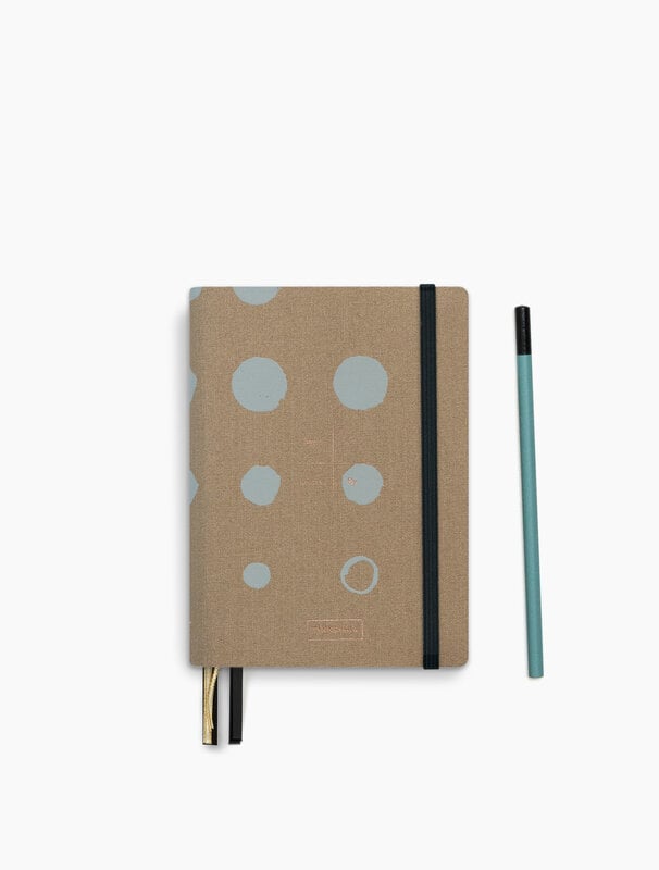 tinne mia Linnen Adresboek - dotted grid - Mustard
