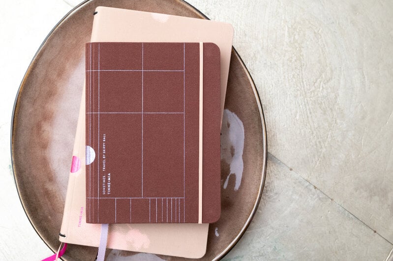 tinne mia Linnen travel Journal - dotted grid - Java