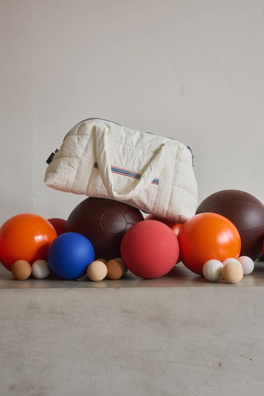 tinne mia Melle Puffy Sports Bag - Tyvek White