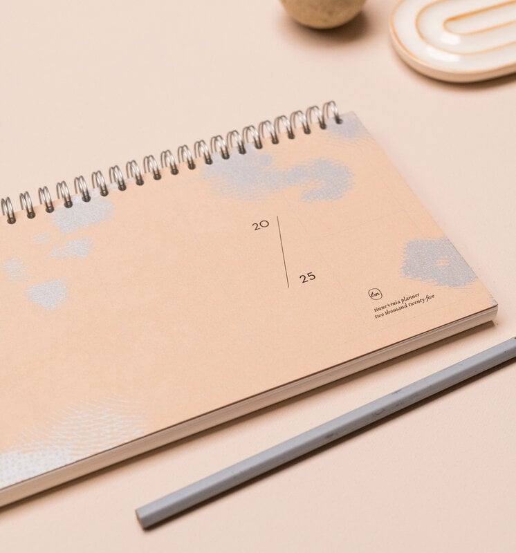 tinne mia Weekplanner 2025 - Stone Rose