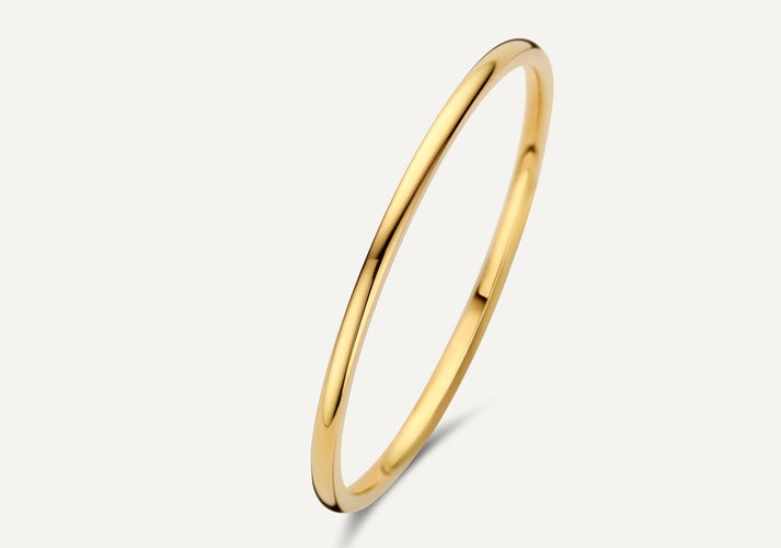 tov essentials 1 mm Dunne Curve Band Ring 14 Karaat Goud