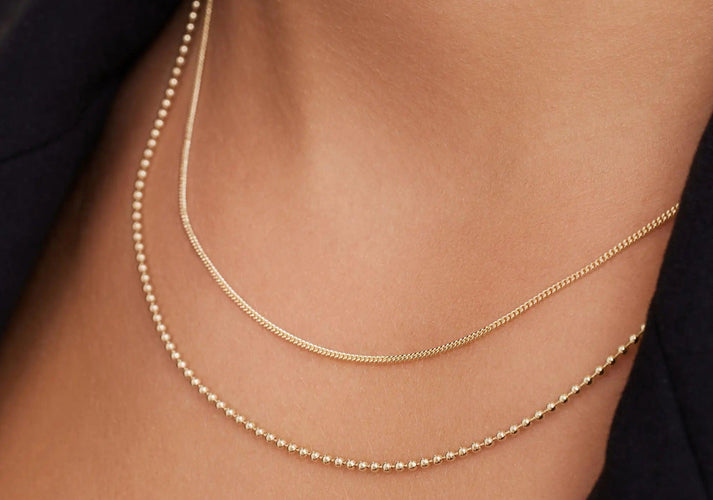 Tov Essentials Baby Curb Schakelketting 14 Karaat Goud