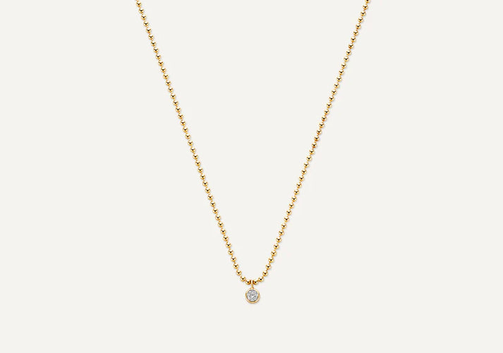 Tov Essentials Bezel Set Zirkonia Bolletjes Set 14 Karaat Goud