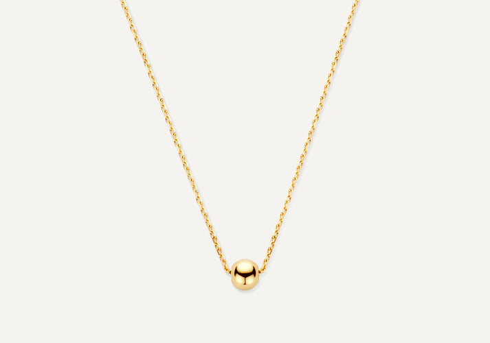 tov essentials Bolletje Pendant Ketting 14 Karaat Goud tov essentials Bolletje Pendant Ketting 14 Karaat Goud