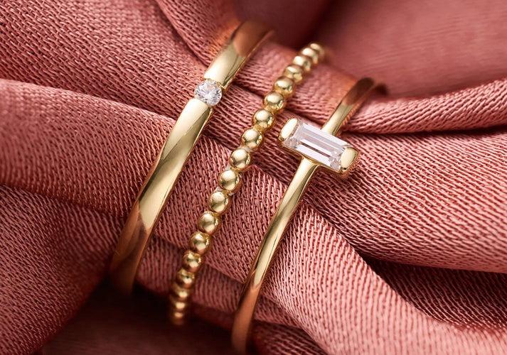 Tov Essentials Bolletjes Aanschuifring 14 Karaat Goud