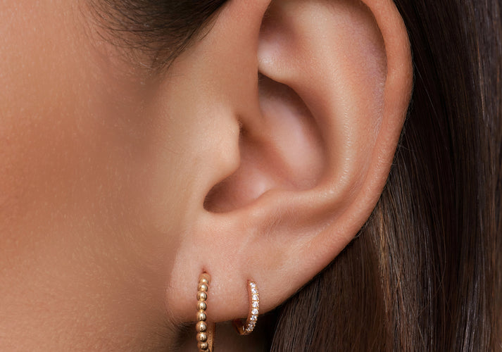 Tov Essentials Bolletjes Kleine Hoops (15mm) 14 Karaat Goud