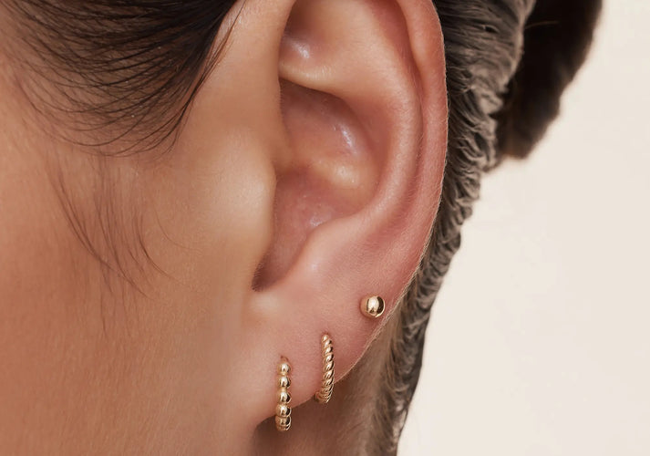 Tov Essentials Bolletjes Oorbellen Set 14 Karaat Goud