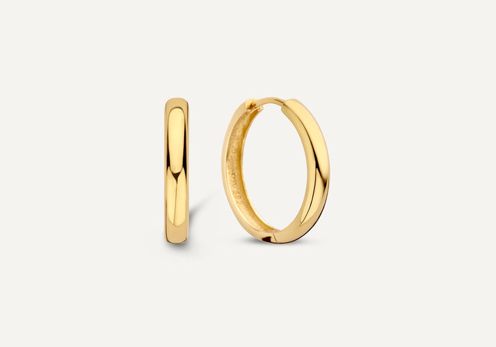tov essentials Brede Medium Hoops (19mm) 14 Karaat Goud tov essentials Brede Medium Hoops (19mm) 14 Karaat Goud
