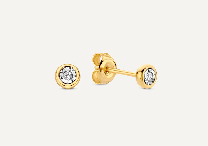 tov essentials Diamant Oorknopjes (0.03 ct) 14 Karaat Goud met Diamant tov essentials Diamant Oorknopjes (0.03 ct) 14 Karaat Goud met Diamant