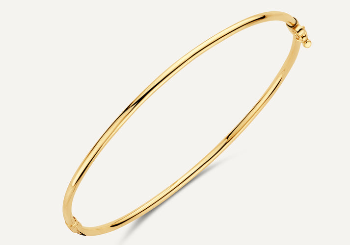 Tov Essentials Dunne Essential Bangle 14 Karaat Goud