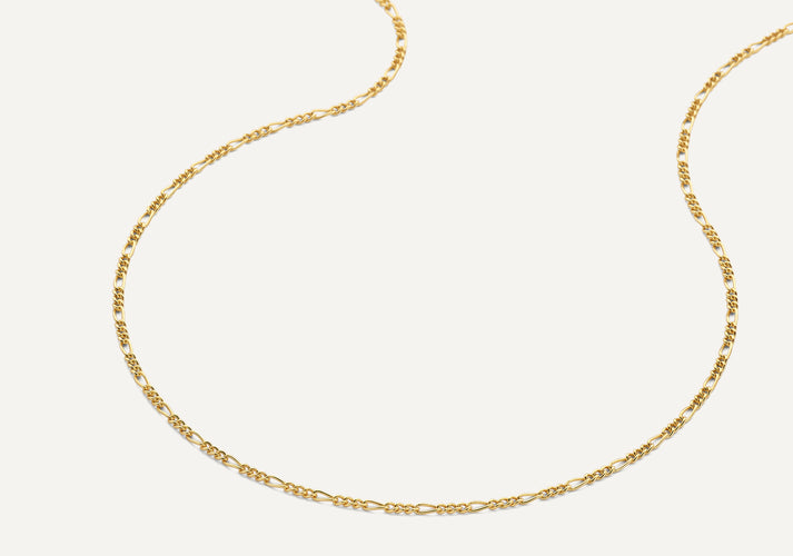 Tov Essentials Dunne Figaro Schakelketting 14 Karaat Goud