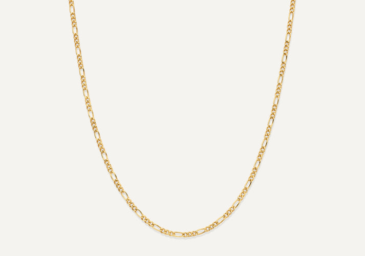 tov essentials Dunne Figaro Schakelketting 14 Karaat Goud