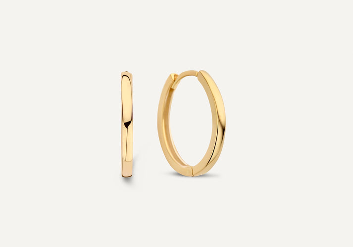 tov essentials Essential Kleine Hoops (15mm) 14 Karaat Goud