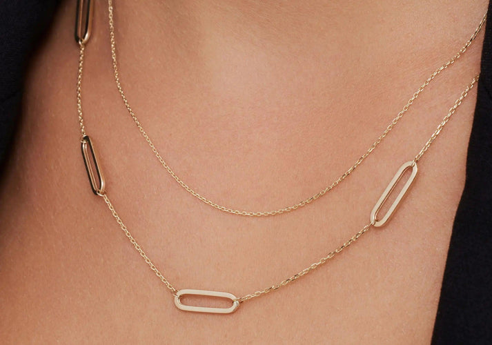 Tov Essentials Essential Link Schakelketting 14 Karaat Goud