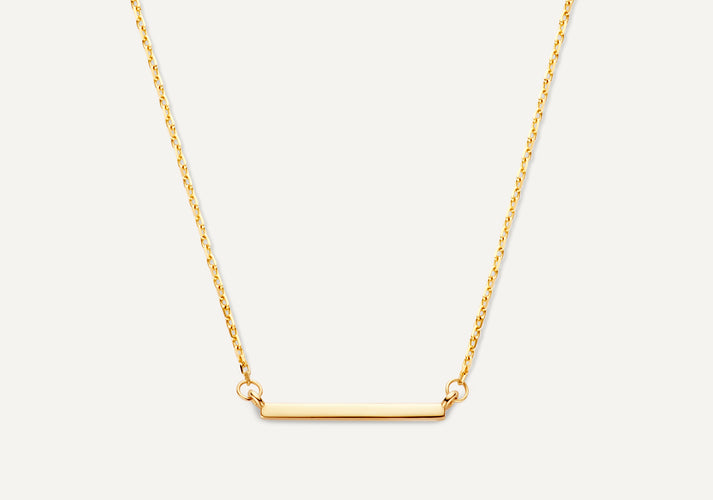 tov essentials Essential Staaf Ketting 14 Karaat Goud tov essentials Essential Staaf Ketting 14 Karaat Goud