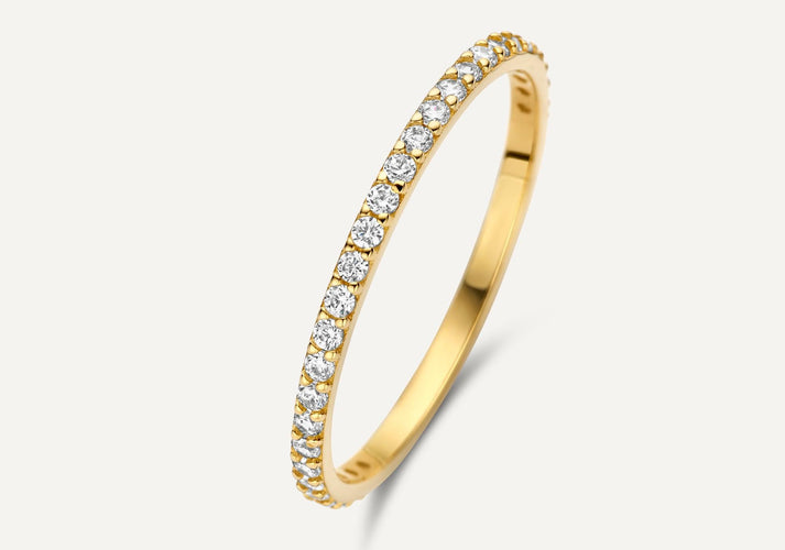 tov essentials Essential Zirkonia Eternity Ring 14 Karaat Goud