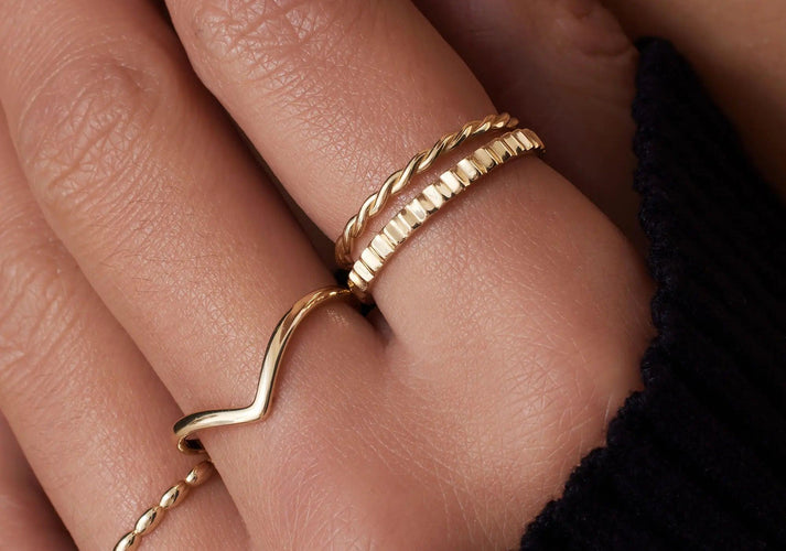 Tov Essentials Eternity Line Band Ring 14 Karaat Goud