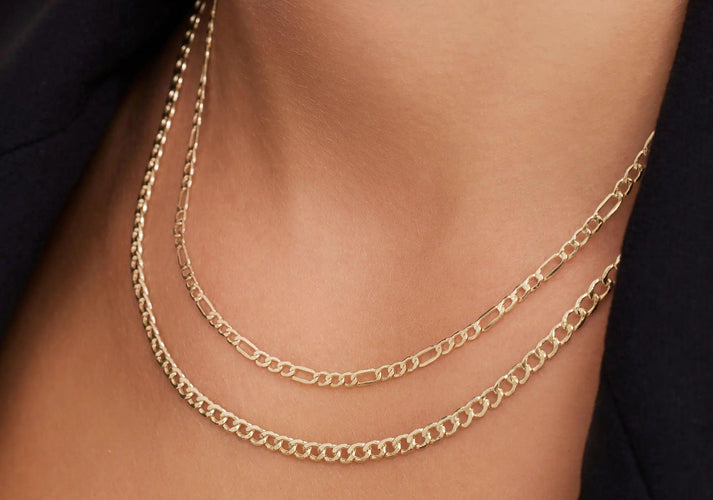 Tov Essentials Figaro Schakelketting 14 Karaat Goud