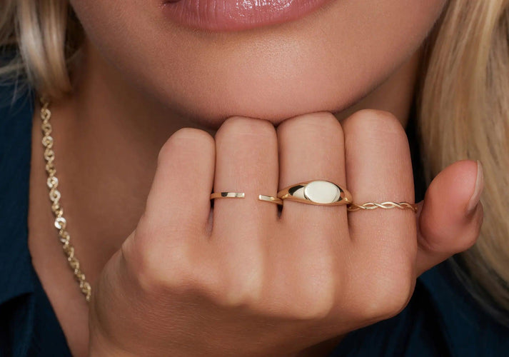 Tov Essentials Gevlochten Aanschuifring 14 Karaat Goud