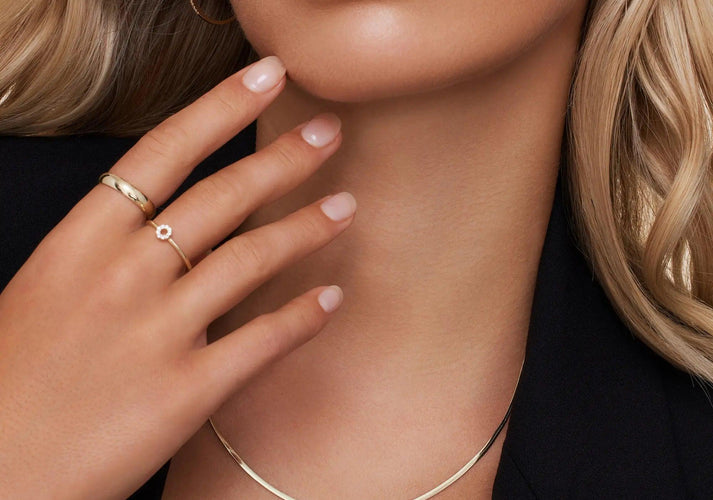 Tov Essentials Herringbone Schakelketting 14 Karaat Goud