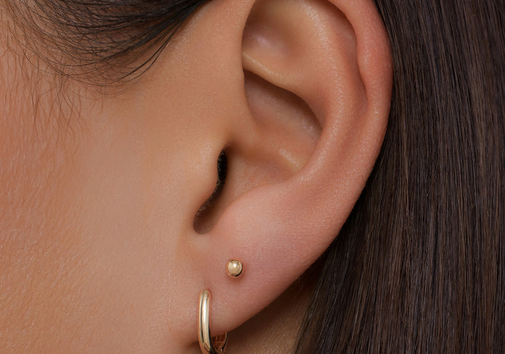 Tov Essentials Schakel Huggie Hoops (11mm) 14 Karaat Goud