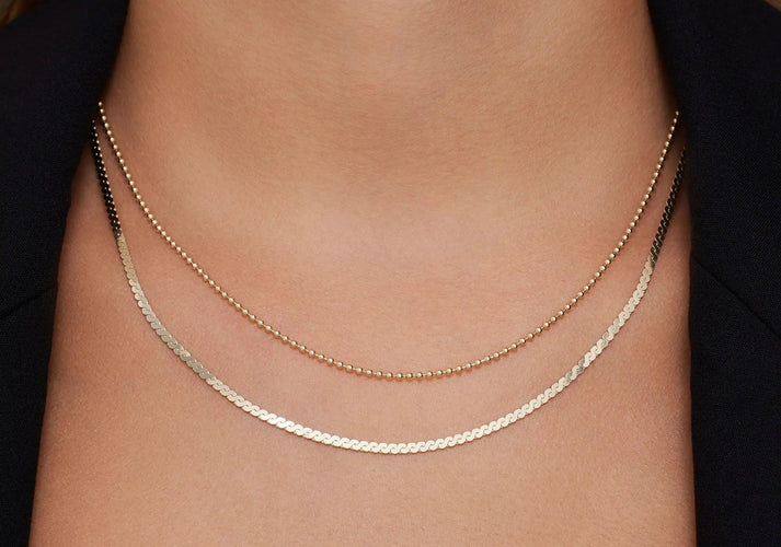 Tov Essentials Serpentine Schakelketting 14 Karaat Goud
