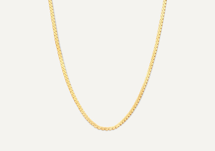 tov essentials Serpentine Schakelketting 14 Karaat Goud tov essentials Serpentine Schakelketting 14 Karaat Goud