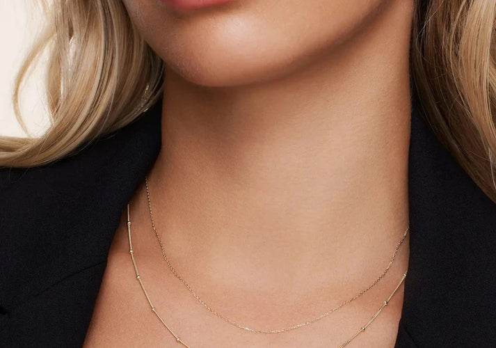 Tov Essentials Stationed Bolletjes Essential Kettingen Set 14 Karaat Goud