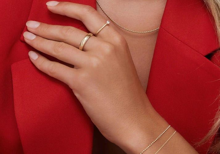 Tov Essentials 4 Mm Curve Band Ring 14 Karaat Goud