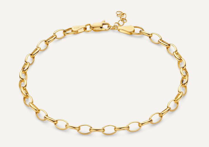 tov essentials Anker Schakelarmband 14 Karaat Goud