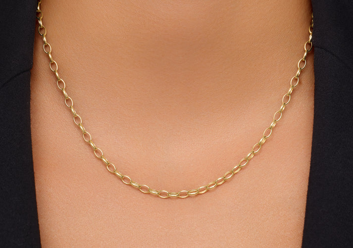 Tov Essentials Anker Schakelketting 14 Karaat Goud