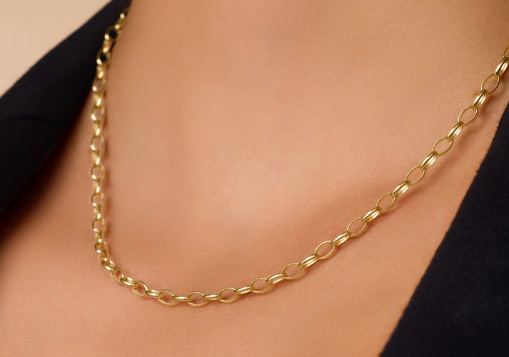 Tov Essentials Anker Schakelketting 14 Karaat Goud