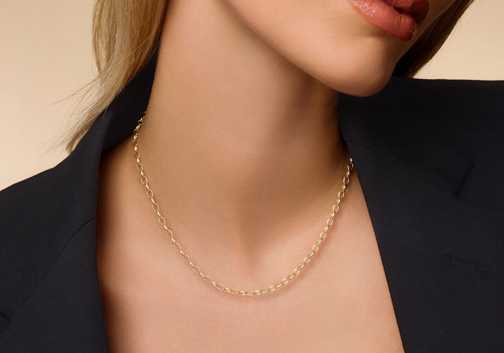 Tov Essentials Anker Schakelketting 14 Karaat Goud