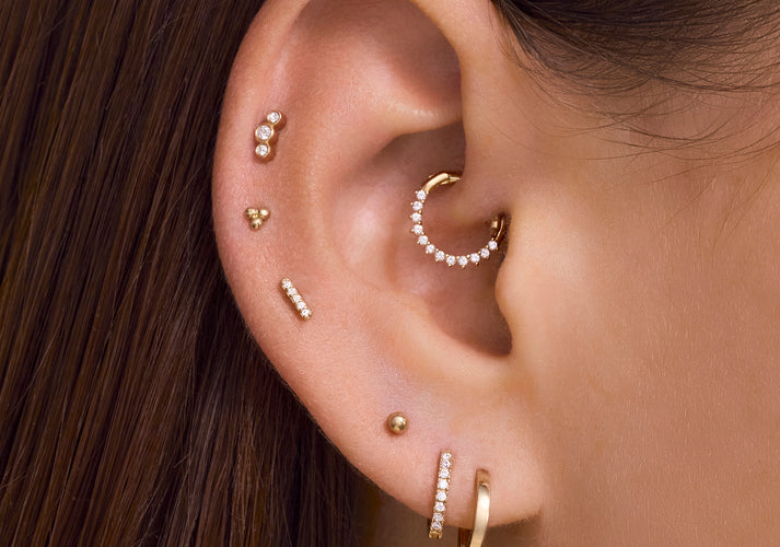 Tov Essentials Bolletje Piercing 14 Karaat Goud