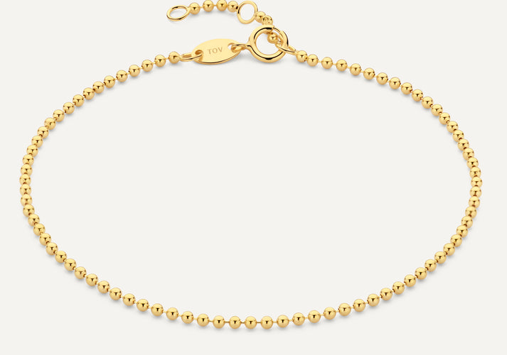 tov essentials Bolletjes Armband 14 Karaat Goud