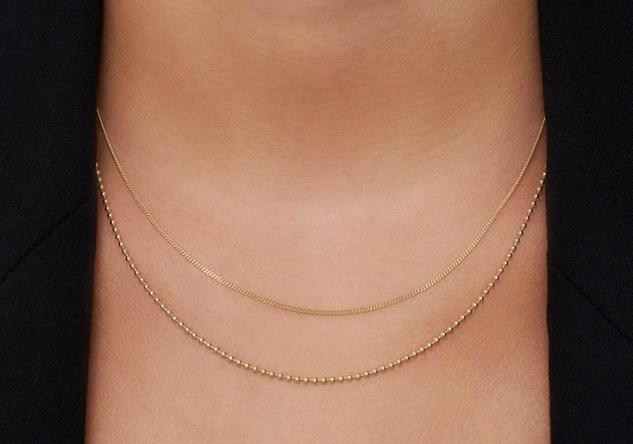 Tov Essentials Bolletjes Ketting 14 Karaat Goud