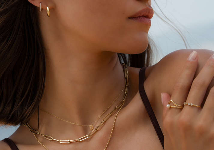 Tov Essentials Bolletjes Ketting 14 Karaat Goud