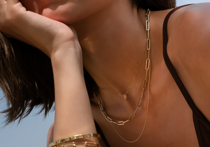 Tov Essentials Bolletjes Ketting 14 Karaat Goud