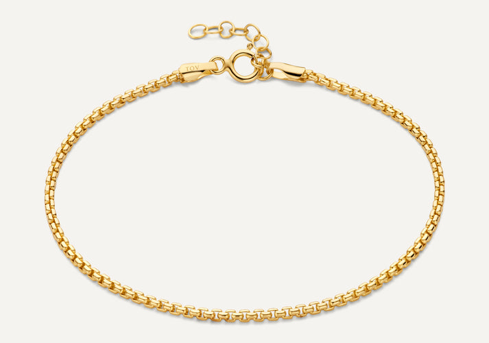 tov essentials Box Schakelarmband 14 Karaat Goud