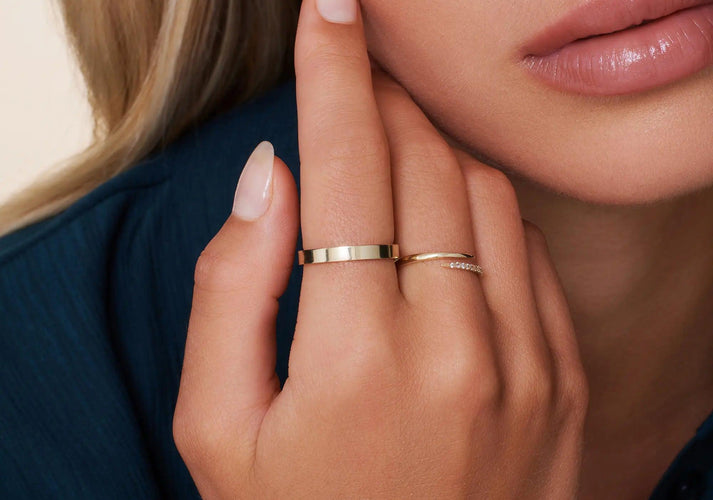 Tov Essentials Brede Aanschuifring 14 Karaat Goud