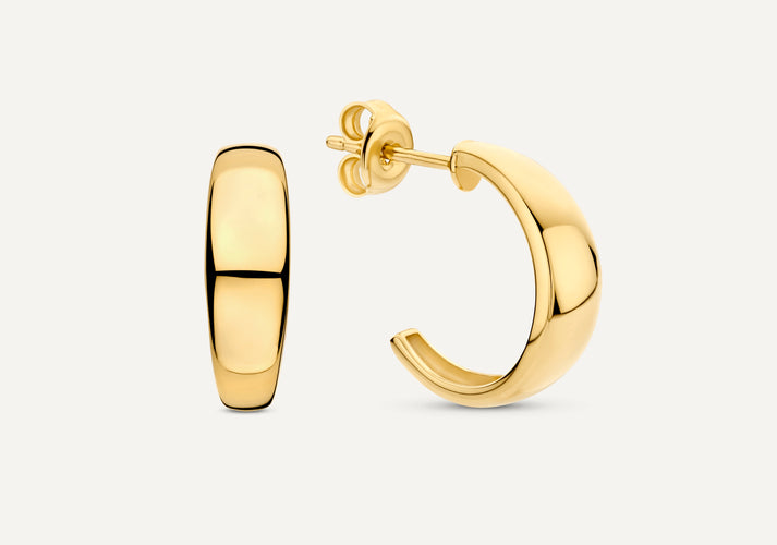 tov essentials Dome Hoops 14 Karaat Goud tov essentials Dome Hoops 14 Karaat Goud